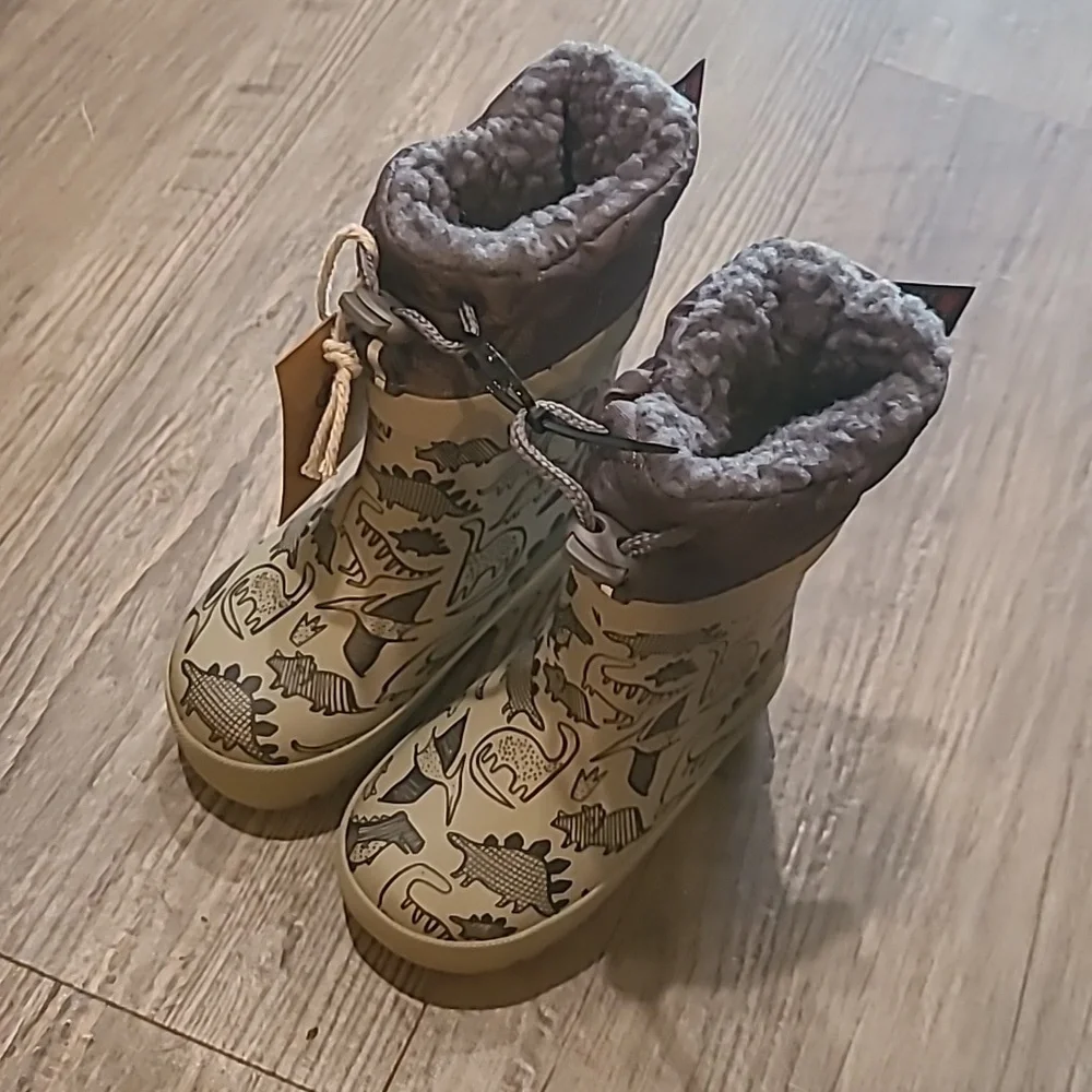 SIZES ADDED SOLARRAIN Dinosaur Waterproof Snow/Rainboots